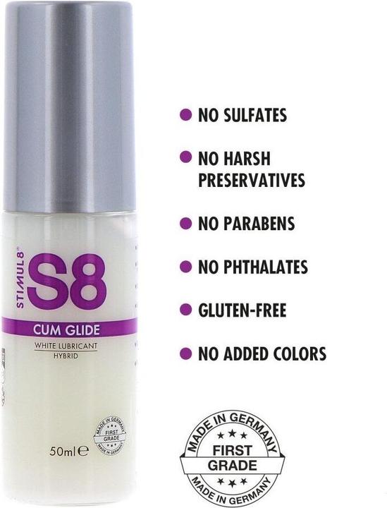 Actual product image Stimul8 Lubrifiant hybride S8 effet sperme 50ml (50 ml)