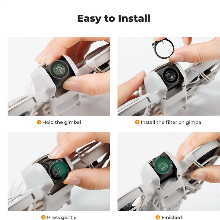 Actual product image K&F Concept CPL filter accessories (Drone filters, DJI Neo)