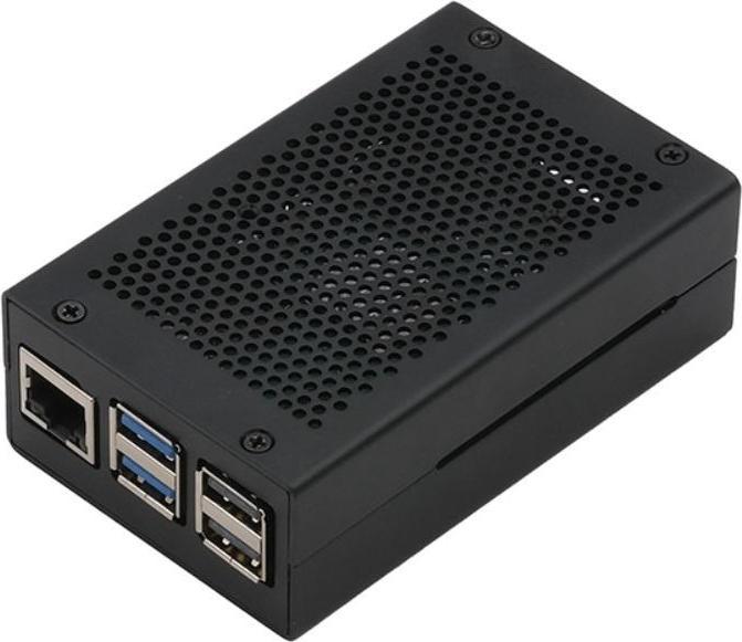 Actual product image HutoPi Aluminum case with support for Raspberry Pi 5