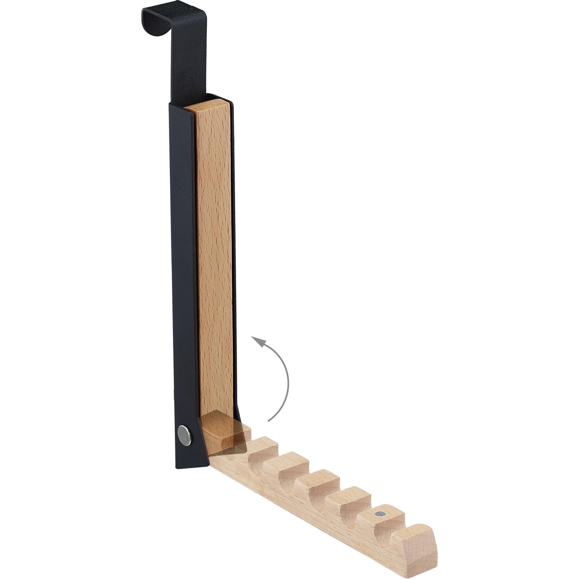 Relaxdays, Appendiabiti + Appendiabiti da parete, 2x appendiabiti da porta