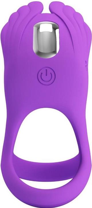 Actual product image Pretty Love Vibrant Penis Ring 7 Vibrations Purple Silicone (4.80 cm)
