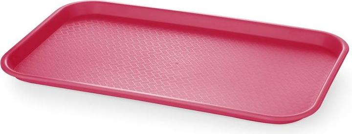 Produktbild AmerBox Fast-Food-Tablett GN 1/1 Polypropylen,, GN 1/1, Rot, 530x325x(H)20mm