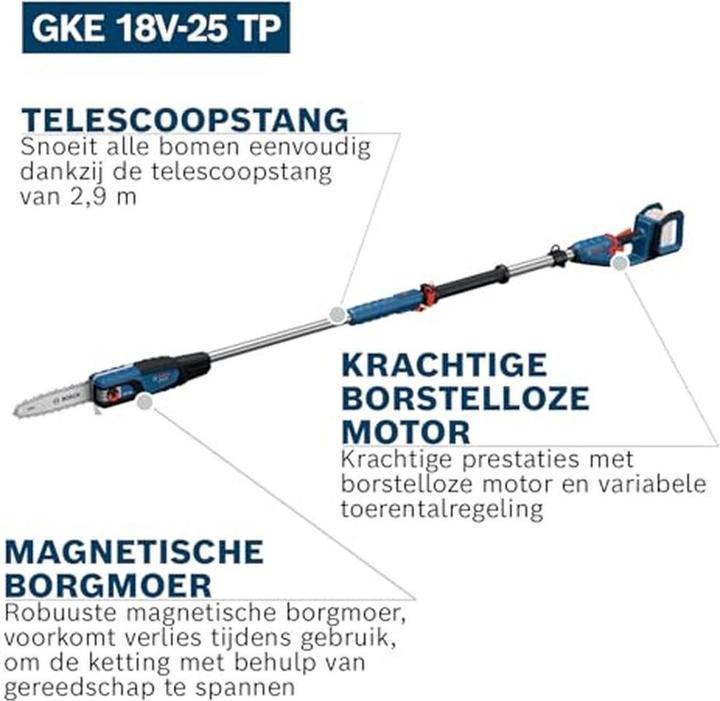 Produktbild Bosch Professional Bosch Hochentaster GKE 18V-25 TP (solo) (Akku Kettensäge)