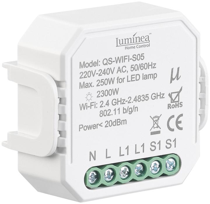 Produktbild Luminea 4er-Set WLAN-Unterputz-Lichtschalter mit App