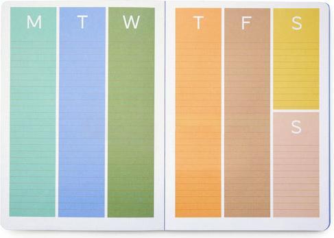 Image du produit Kikkerland Planner Notebook (25 x 18 cm, Règle spéciale, Couverture rigide)