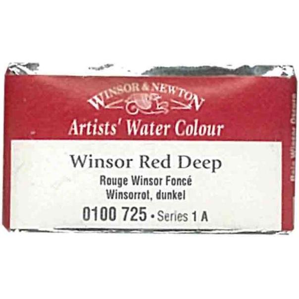 Winsor & Newton, Künstlerfarbe + Bastelfarbe, Aquarellfarbe Artists (Ganzer Napf winsortiefrot 725)
