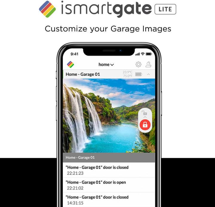 Productafbeelding Ismartgate Standaard Lite Garage wirelss WLAN afstandsbediening voor Apple HomeKit Google Assistant Amazo