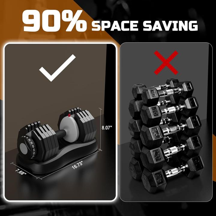 Produktbild Ativafit Verstellbare Kurzhantel mit Anti-Rutsch-Griff