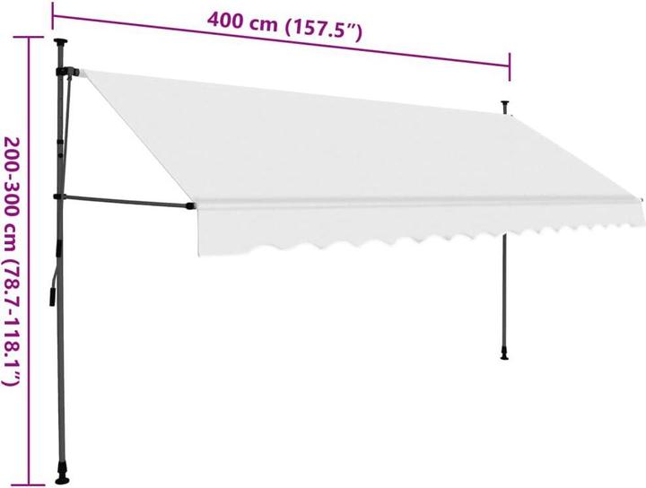 Produktbild vidaXL Einziehbare Markise (1.20 m)
