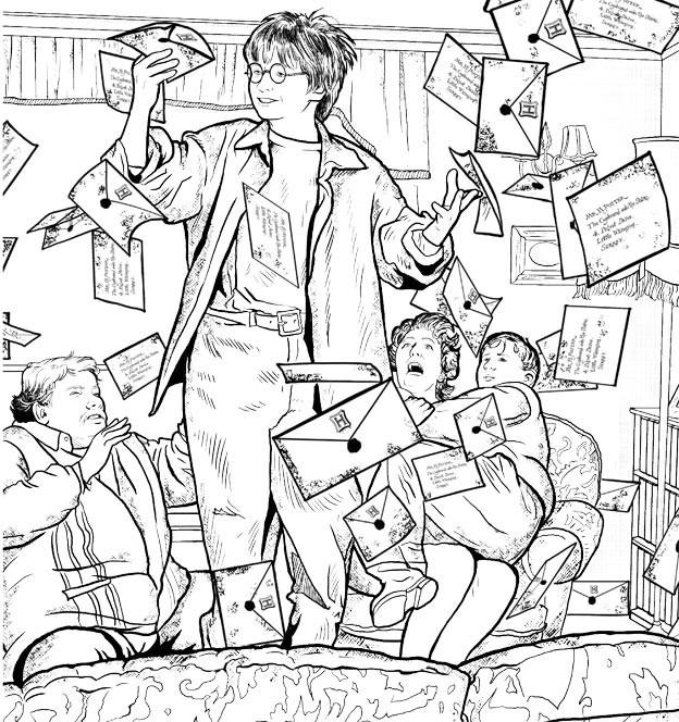 Actual product image Harry Potter - Magical Colouring World