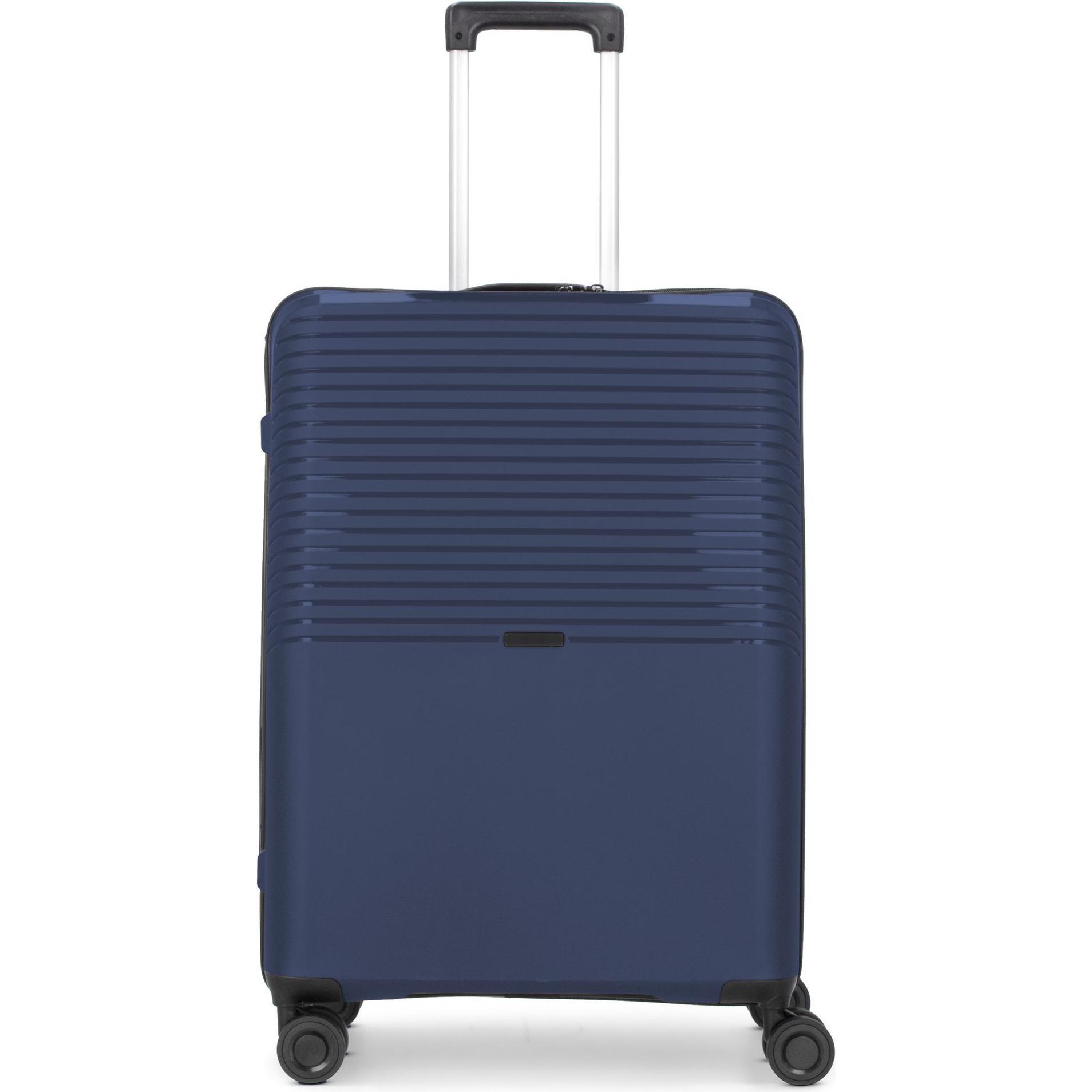 D&N, Koffer, Travel Line 4000 Mittelgrosser Koffer, Blau, (69 l, L (90 - 115l))