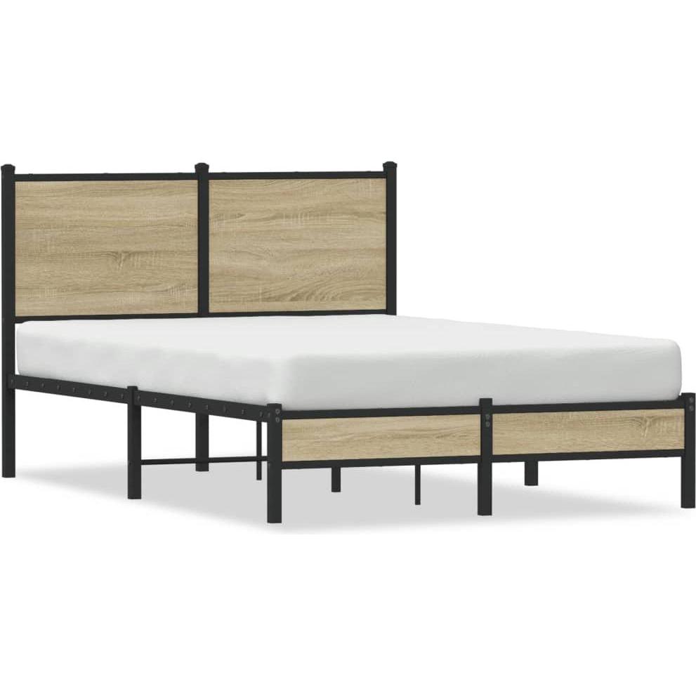 VidaXL, Bett, Bettgestell mit Kopfteil (120 x 200 cm)