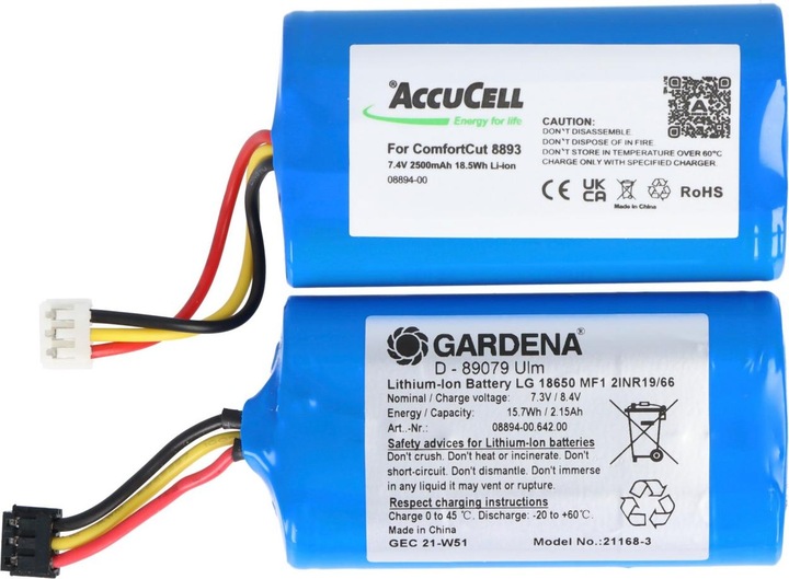 Produktbild Gardena Akku ComfortCut 8893 und 8895, 08894-00 (7.2 V)