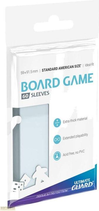 Image du produit Ultimate Guard Kartenhülle Standard American Board Game Sleeves 60