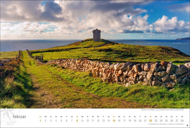 Produktbild Irland Globetrotter Kalender 2026 - Von rauen Küsten und grünen Hügeln (58 x 39 cm)