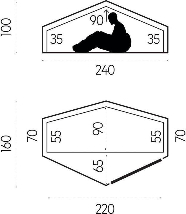 Actual product image Fjällräven Abisko Lite 1 (Tunnel tent, 1.65 kg, 1 person)
