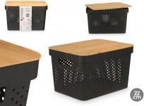 Produktbild Kinvara Mehrzweckbox mit perforiertem Bambusdeckel grd sch (26.20 cm)