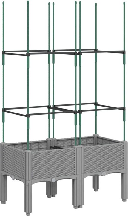 Actual product image VidaXL Planter with trellis PP