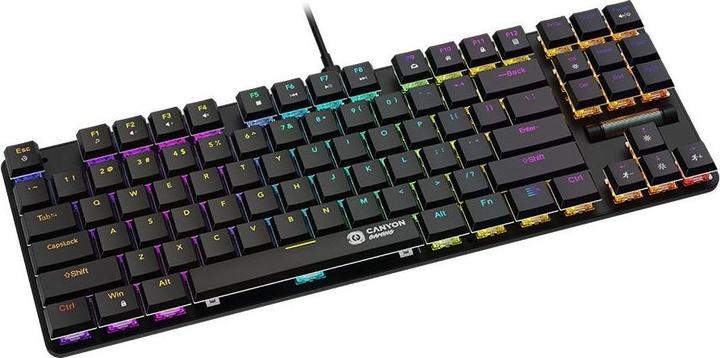 Productafbeelding Canyon Klawiatura Cometstrike TLK GK-50 RGB VS Czarna (87 Sleutels)