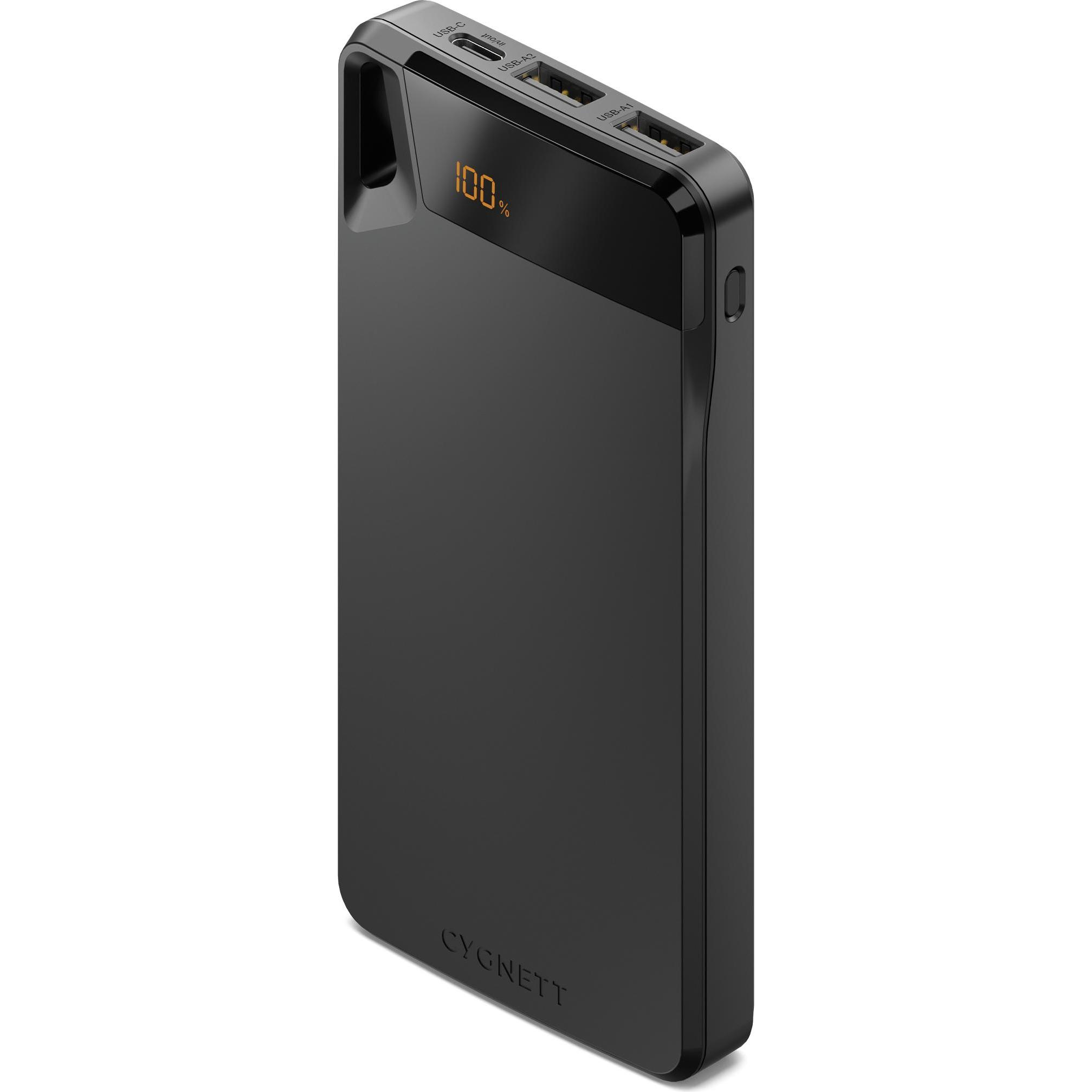 Cygnett Boost Power Bank - Schwarz, 10.000 mAh (10000 mAh, 15 W, 37 Wh), Powerbank, Nero