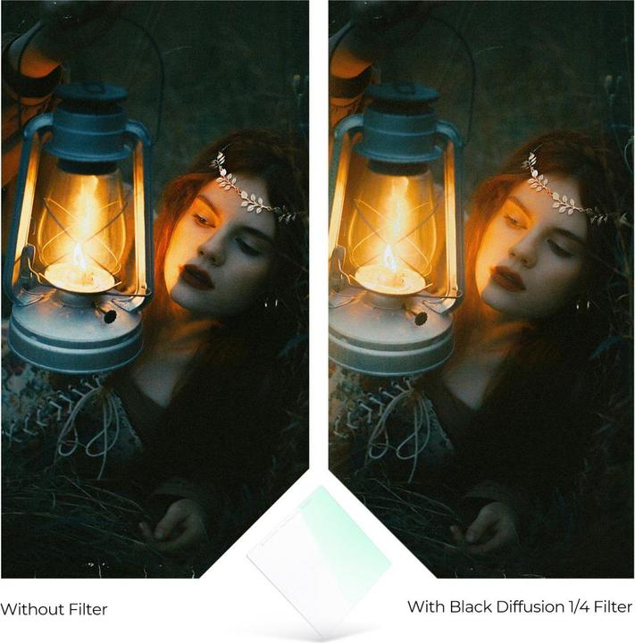 Image du produit K&F Concept Filtre de diffusion Concept 100x100 1/4 noir (100 mm, Filtre Black Mist, 100 mm)