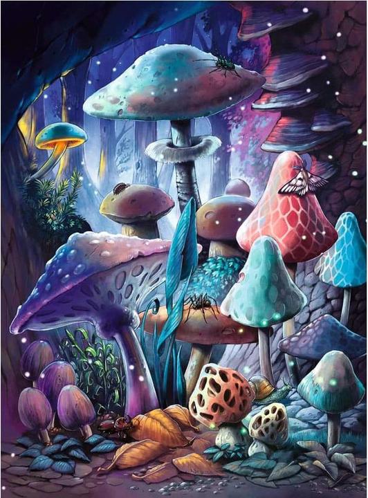 Produktbild Ravensburger Adult puzzle 500 Teile - Moonlight Mushrooms (500 Teile)