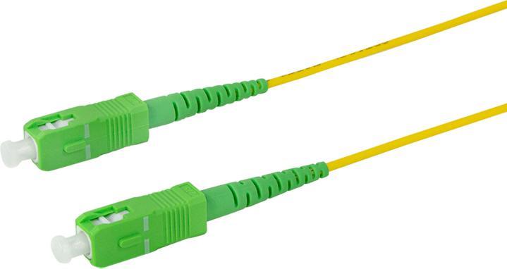 Produktbild LogiLink LWL Patchkabel, 2x SC-Simplex, OS2, 3.0 m, gelb SC-Simplex Stecker (3 m)