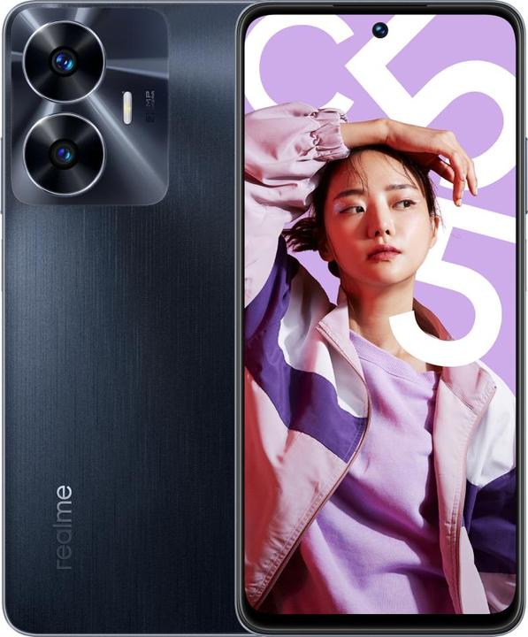 Produktbild realme C55 (128 GB, Rainy Night, 6.72", Dual SIM, 4G)