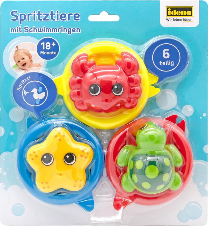 Produktbild Idena Spritztier-Set mit Schwimmring 6teilig