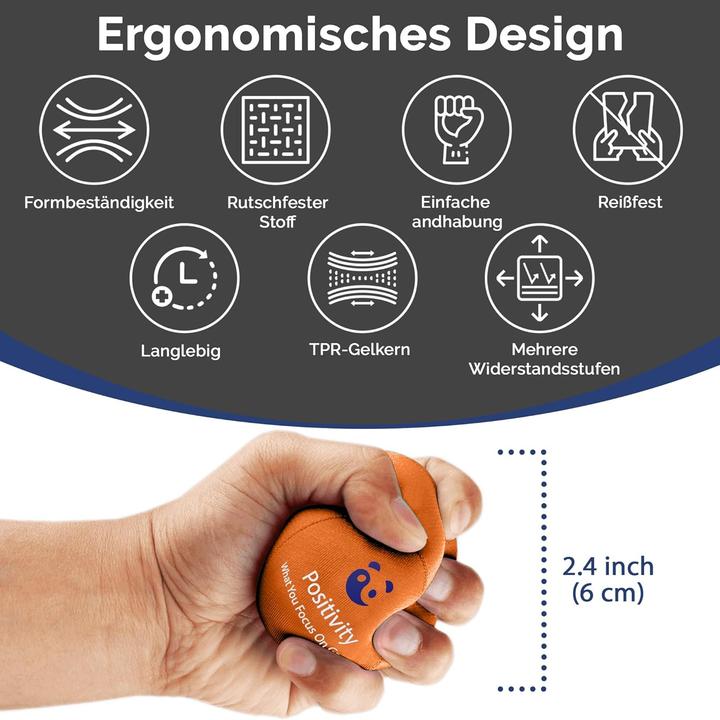 Produktbild MindPanda Stressball Handtrainer-Set (3 Dichten)