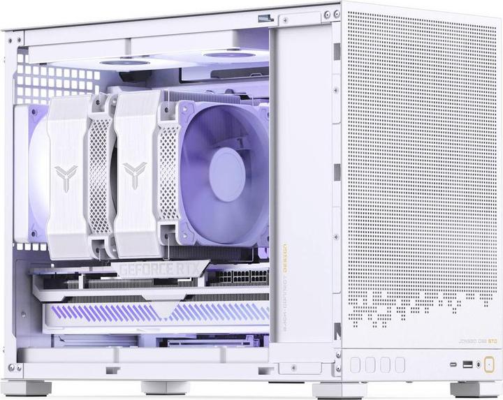 Produktbild Jonsbo D32 STD Mesh PC-Gehäuse, Mini-Gehäuse, mATX - weiss (mATX, Mini-ITX)