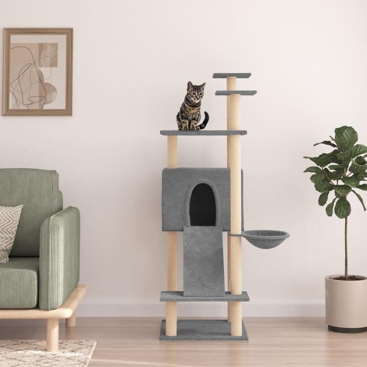 Actual product image vidaXL Kratzbaum (153 cm, Light grey)