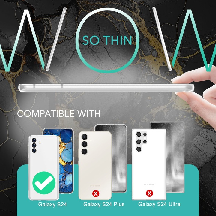 Actual product image Nalia Extremely Thin 0.3mm Matt Hardcase (Samsung Galaxy S24)