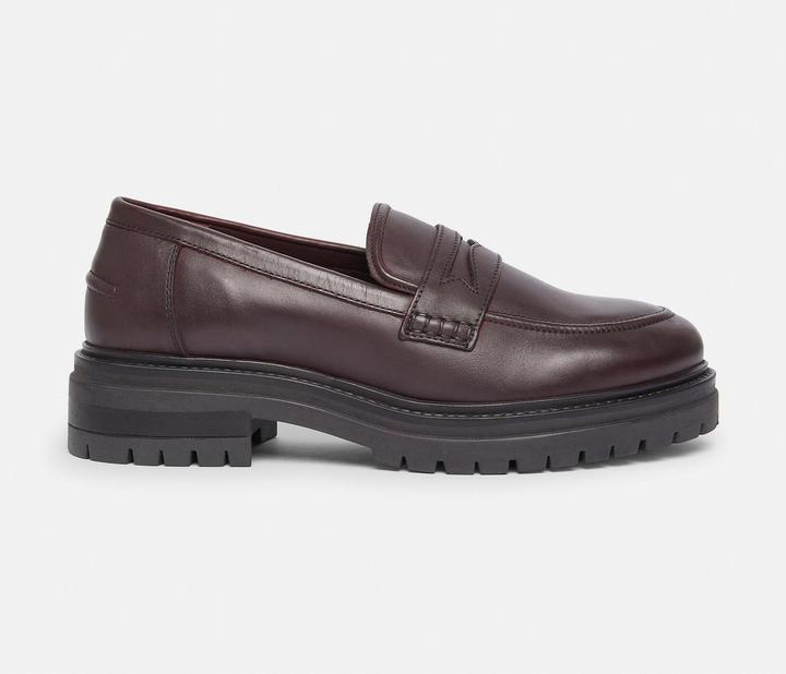 Image du produit Comma Slipper Leder-Loafers mit Plateausohle (38)