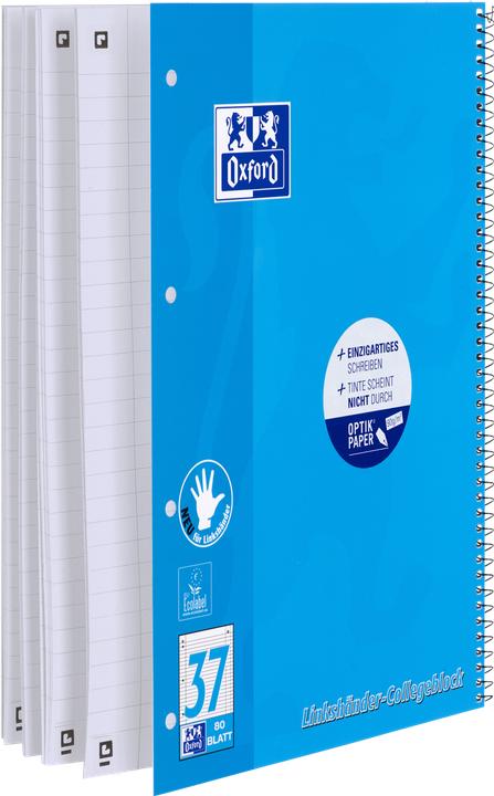 Productafbeelding Oxford College notebook voor linkshandigen (A4, A4+, Rijen)