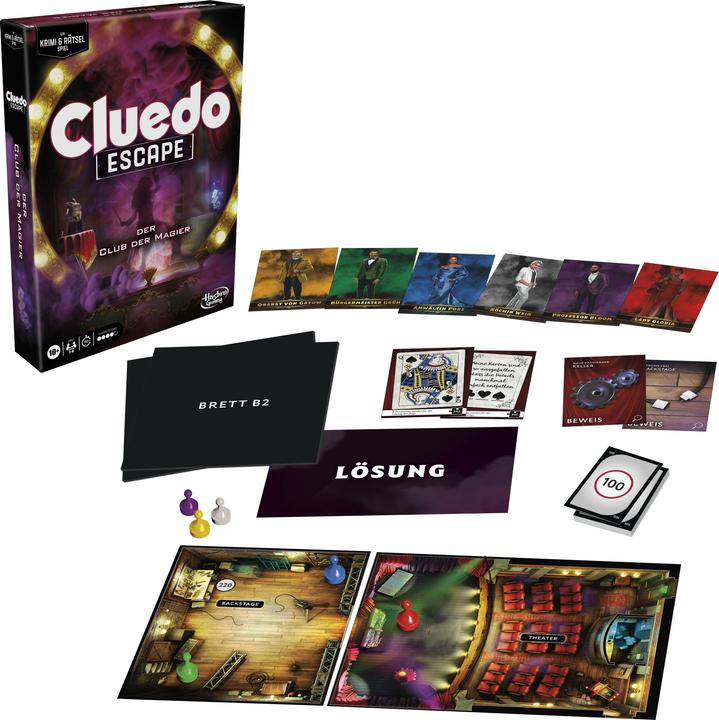 Image du produit Hasbro Gaming Clue Escape The Illusionists Club Le club des magiciens (Allemand)