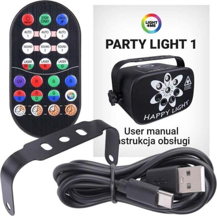 Produktbild No Name LIGHT4ME PARTY LIGHT 1 LED-Effekt-Discobeleuchtung (5 W, LED)