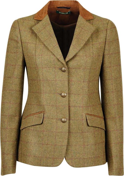 Actual product image Dublin 's sli-fit riding jacket with suede collar albany tweed (M)
