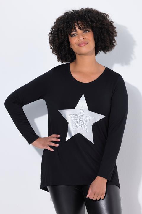Produktbild Angel of Style T-Shirt, A-Linie, Metallic Stern, Langarm (60)