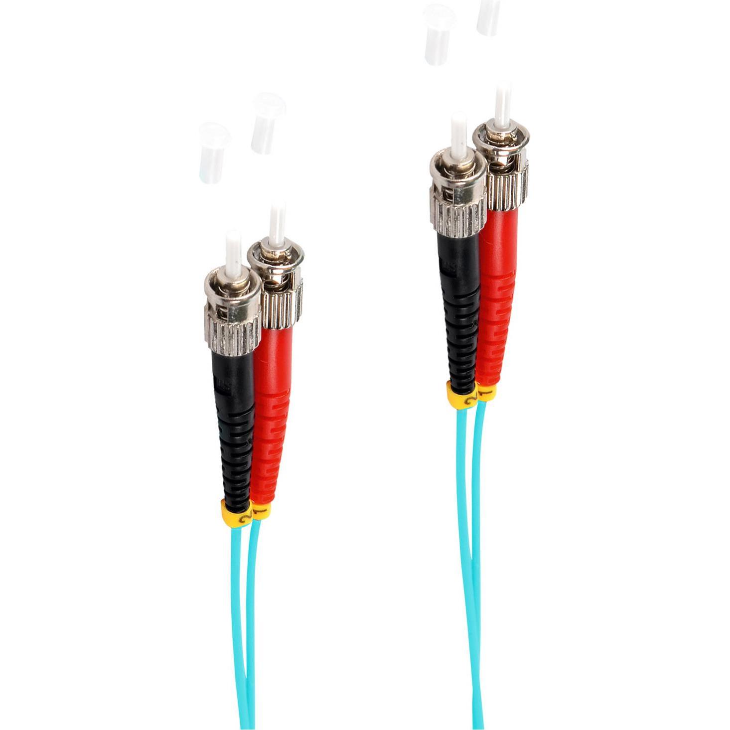 Shiverpeaks -BASIC-S--Duplex Patchkabel ST/ST 50/125µ, OM3, aqua, 1,0m (U/FTP, CAT6, 1 m), Netzwerkkabel