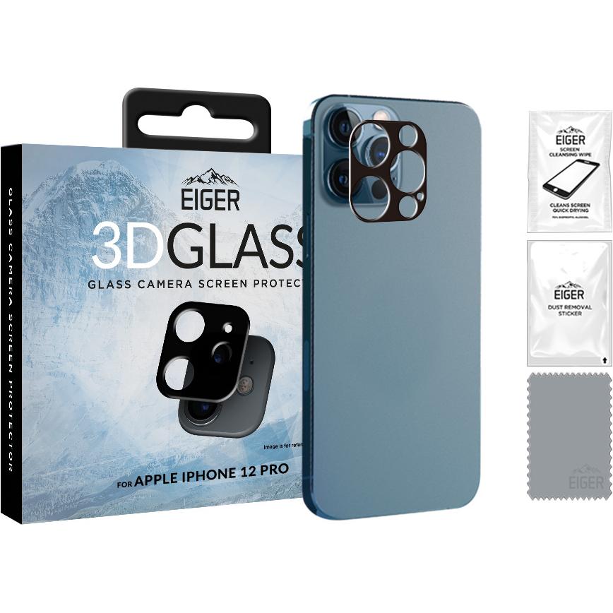 Eiger Mountain Glass Lens (1 Stück, Apple iPhone 12 Pro), Smartphone Schutzfolie, Transparent