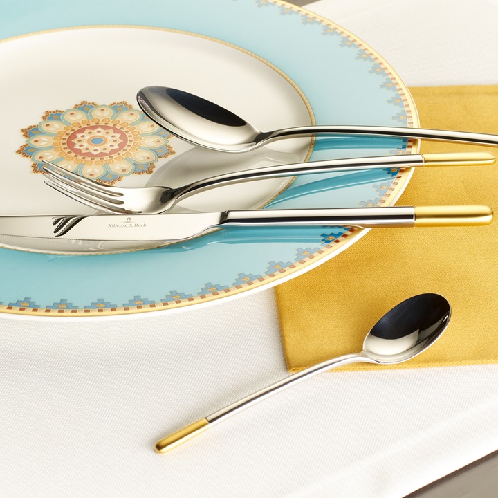 Actual product image Villeroy & Boch Table spoon Ella partly gold-plated (1 Piece, Scoops)