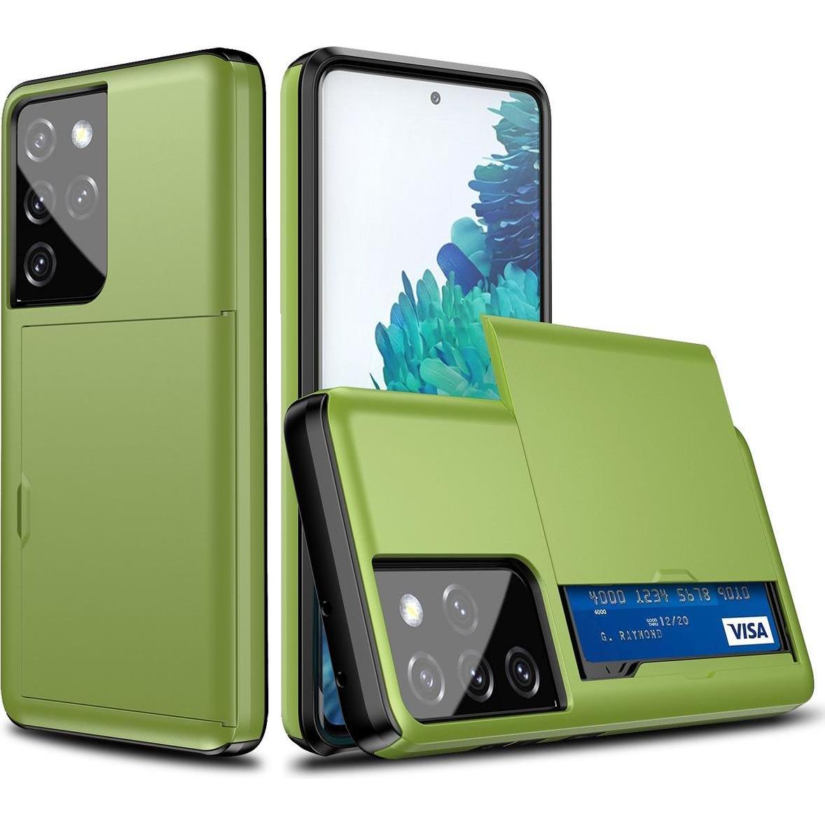 König Design Hülle Handy Schutz für Samsung Galaxy S21 Ultra Case Cover Tasche Etuis Grün Neu (Samsung Galaxy S21 Ultra)...