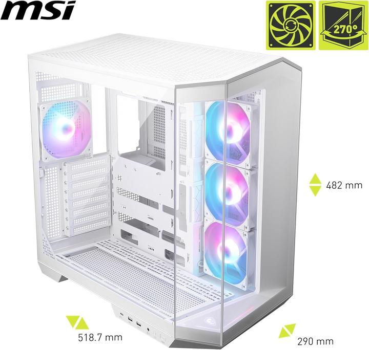 Actual product image MSI MAG Pano 100R PZ (ATX, mATX, Mini-ITX)