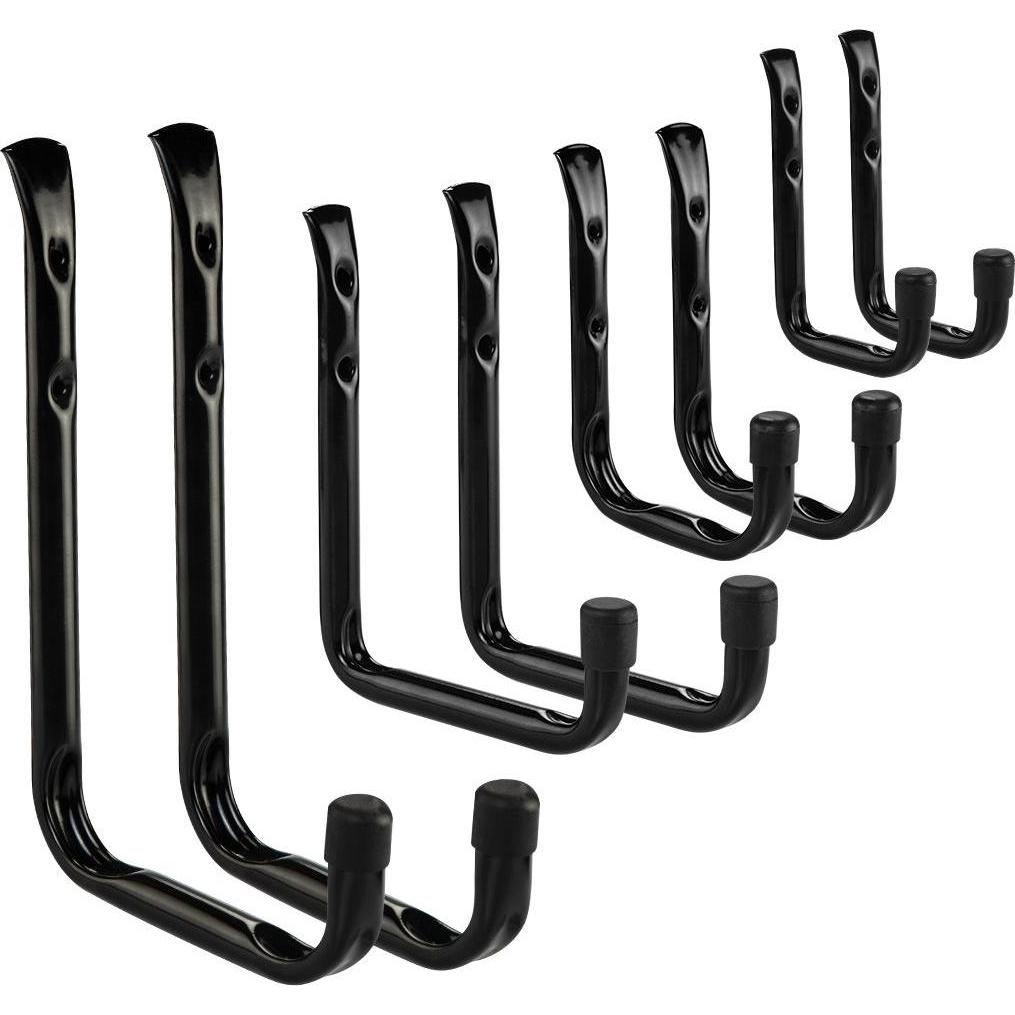 Neo, Pannello portautensili, Gancio da garage, 8 pezzi