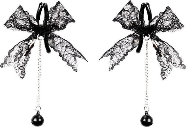 Immagine prodotto Rimba Nippelklemmen mit Spitze – Schwarz