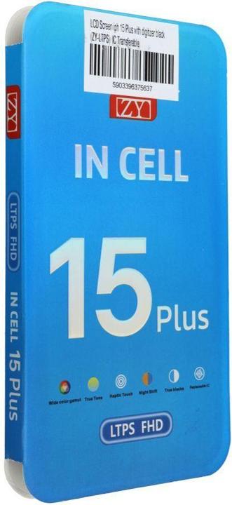 Actual product image Partner Telecom LCD display! ZY LCD Screen iPhone 15 Plus with digitizer black (ZY-LTPS) IC Transferable (Display, Apple iPhone 15 Plus)