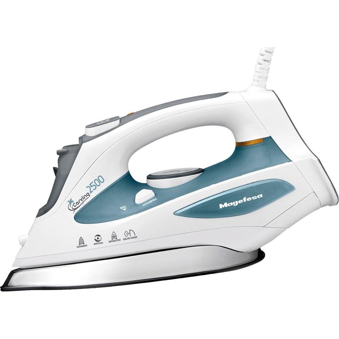 Magefesa Carving, Ferro da stiro, Blu, Bianco