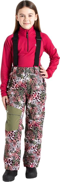 Actual product image Dare2b Childrens/Kids Pow Leopard Print Ski Trousers (128)