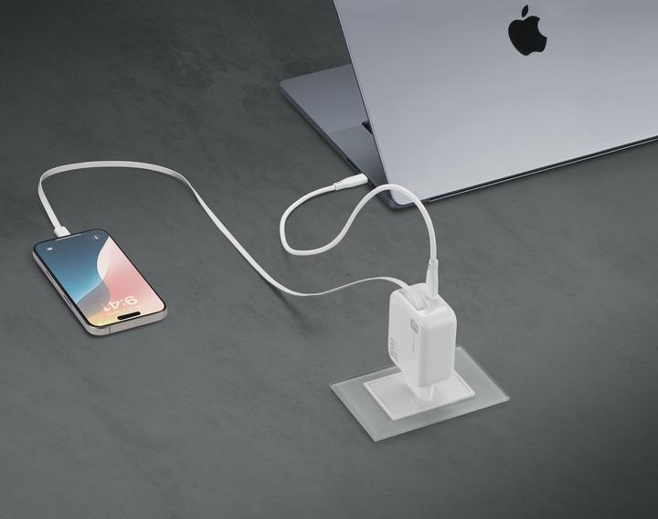 Actual product image Cellularline Retractable Power 65W (65 W, 2 ports)